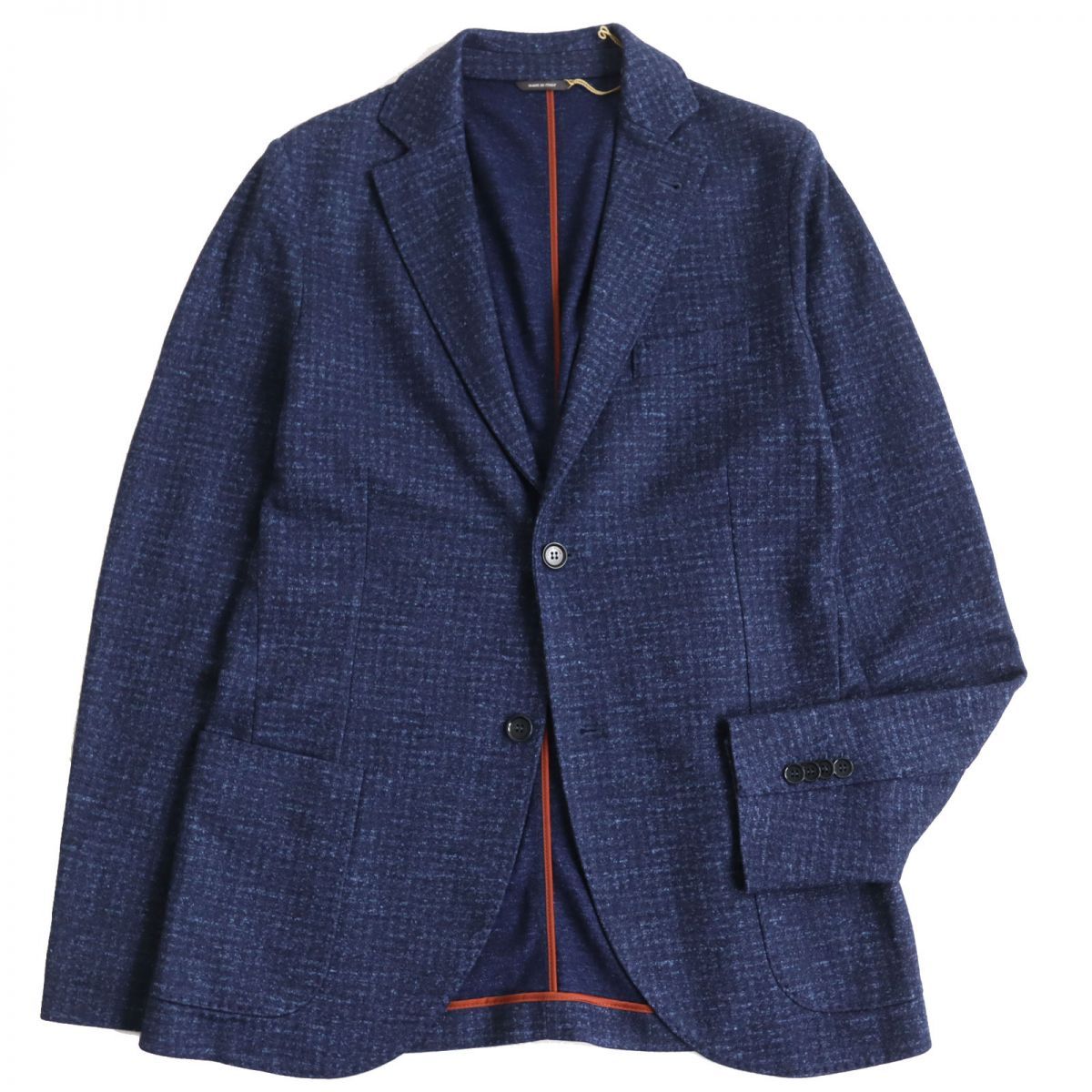 人気定番，品質保証 未使用品●Loro Piana ロロピアーナ FAI2571 カシミヤ×リネン×シルク シングル テーラードジャケット/アンコンジャケット 紺 50 伊製 テーラードジャケット