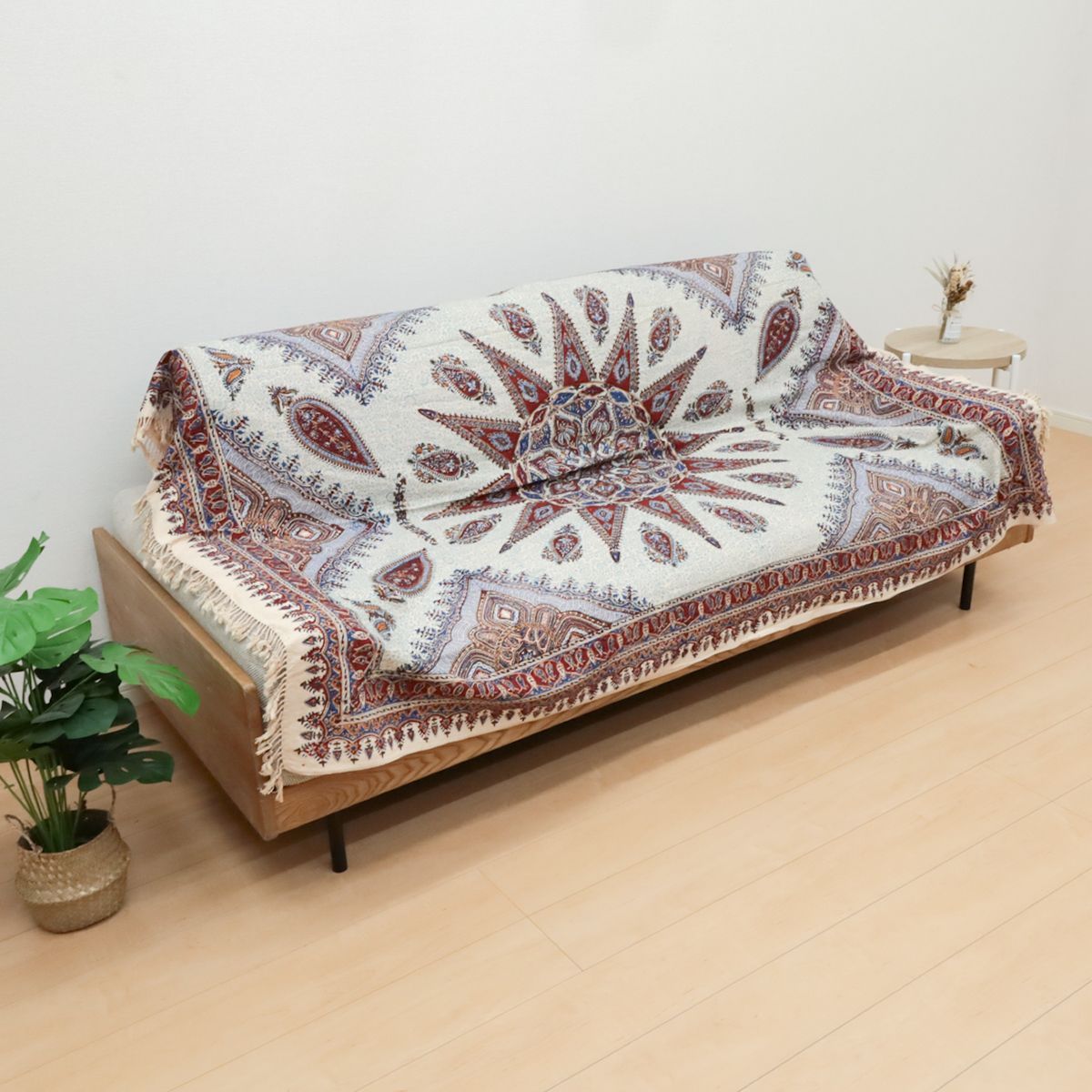 ペルシャ更紗 ガラムカール イラン手染布 200×135cm GC-12622