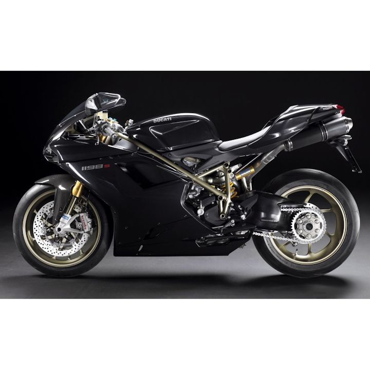 絵画風 壁紙ポスター (はがせるシール式) ドゥカティ スーパーバイク 1198S 2013年 DUCATI バイク キャラクロ DSPB-013S2 (603mm×372mm) ＜日本製＞ ウォールステッカー お風呂ポスター