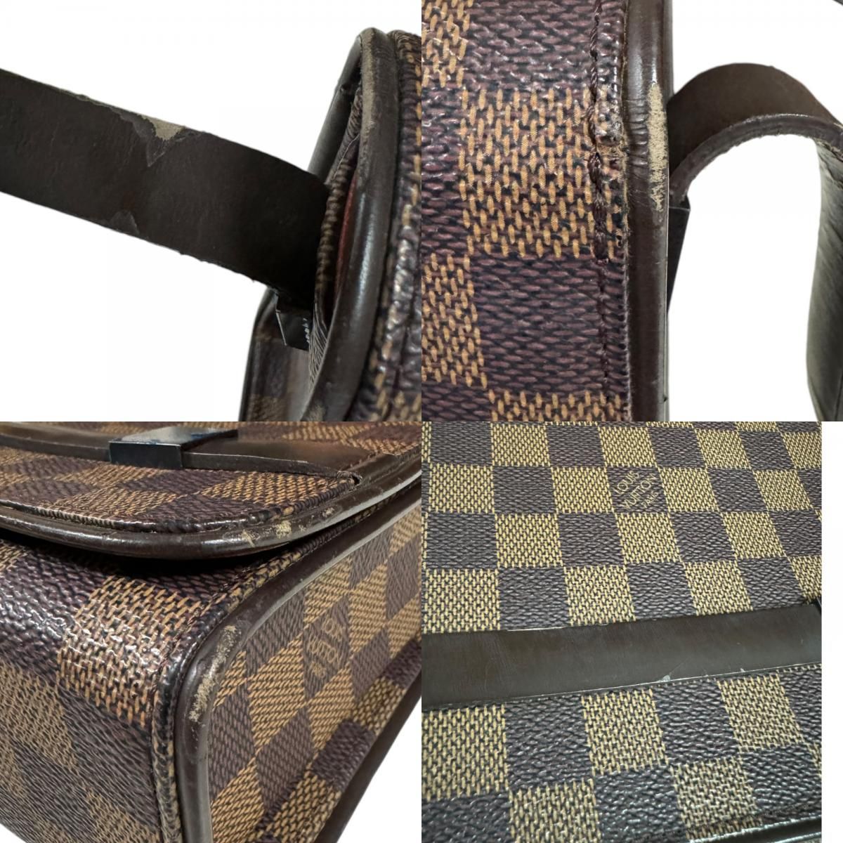 ルイヴィトン トライベッカミニ ダミエ ショルダーバッグ ダミエキャンバス N51162 ブラウン レディース LOUIS VUITTON  中古 LOUIS VUITTON（ルイ・ヴィトン） トライベッカミニ ダミエ ショルダー