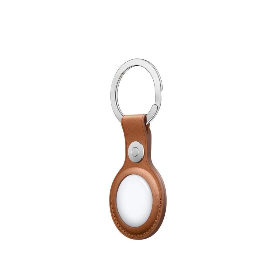 Apple 純正 AirTag レザーキーリング サドルブラウン アップル エアタグ Leather Key Ring