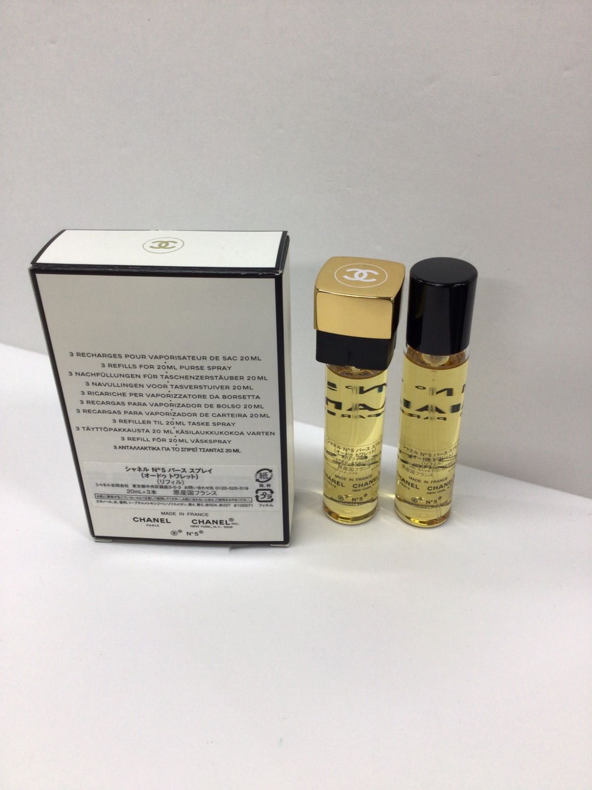 シャネル N°5  オードトワレ パース スプレー（レフィル20ml×2 付） No.5 オードパルファムパーススプレー＆ 2リフィル 20ml×3