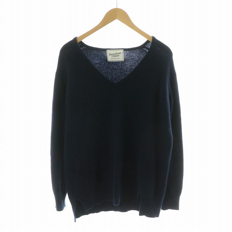 Deuxieme Classeドゥーズィエムクラス Vネック ニット 長袖 ドゥーズィエムクラス DEUXIEME CLASSE ニット セーター