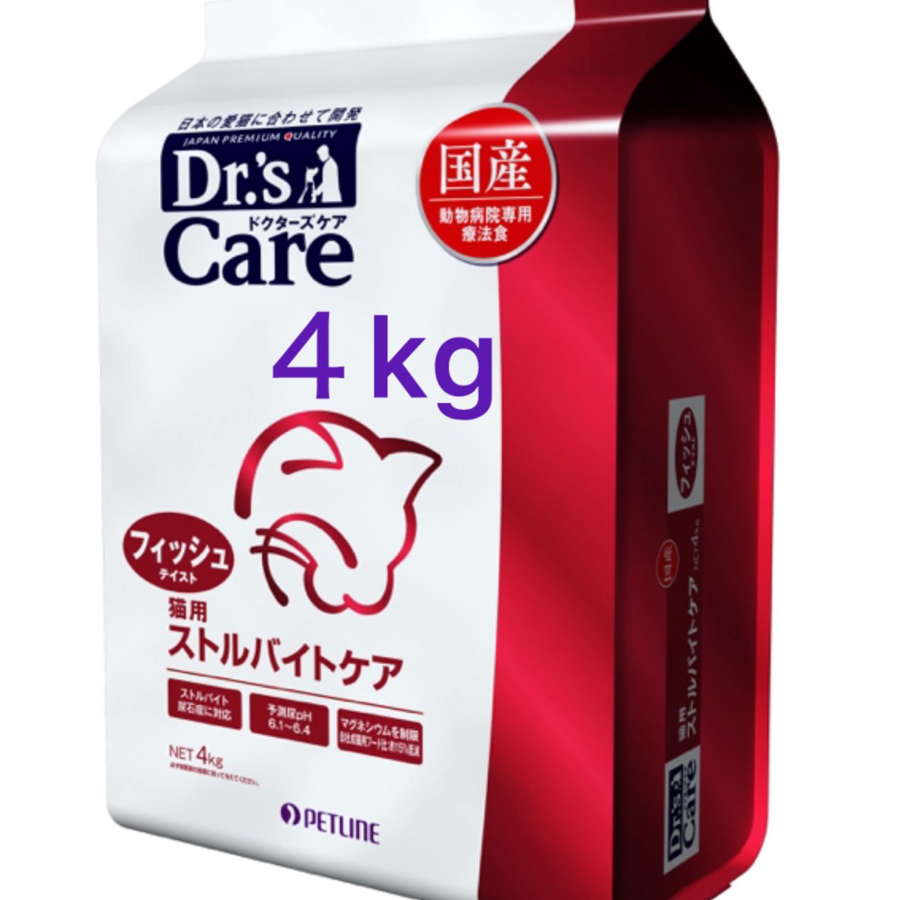 猫用 ストルバイトケア フィッシュテイスト 4kg キャットフード