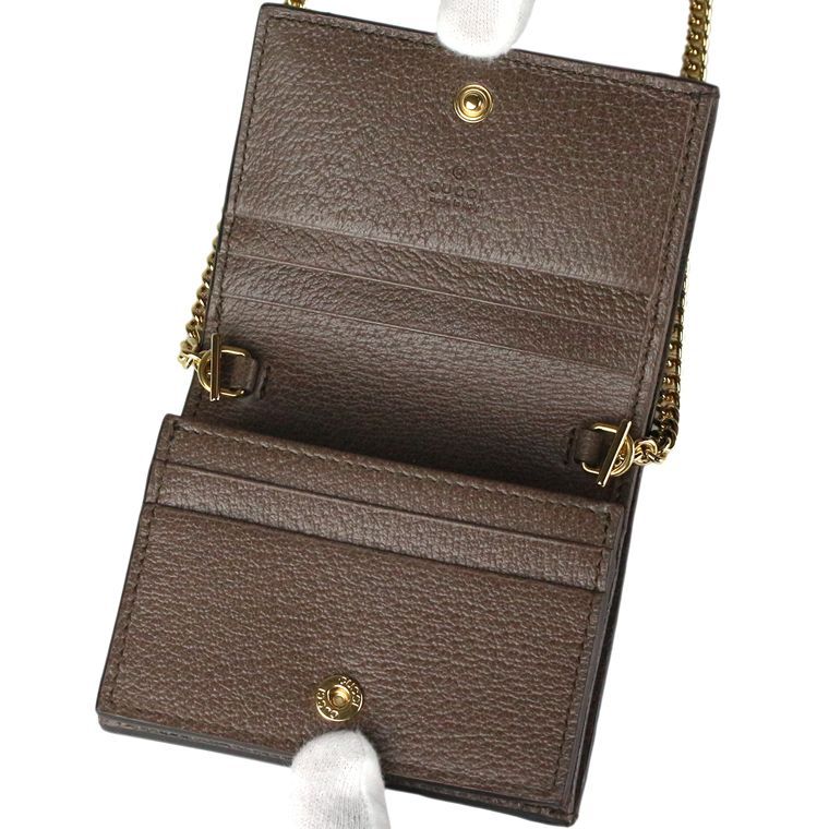 未使用品】GUCCI/グッチ オフィディア ウェブ ミニ チェーンウォレット 