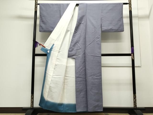 平和屋着物○上質な紬 色無地 紅掛花色 やまと誂製 正絹