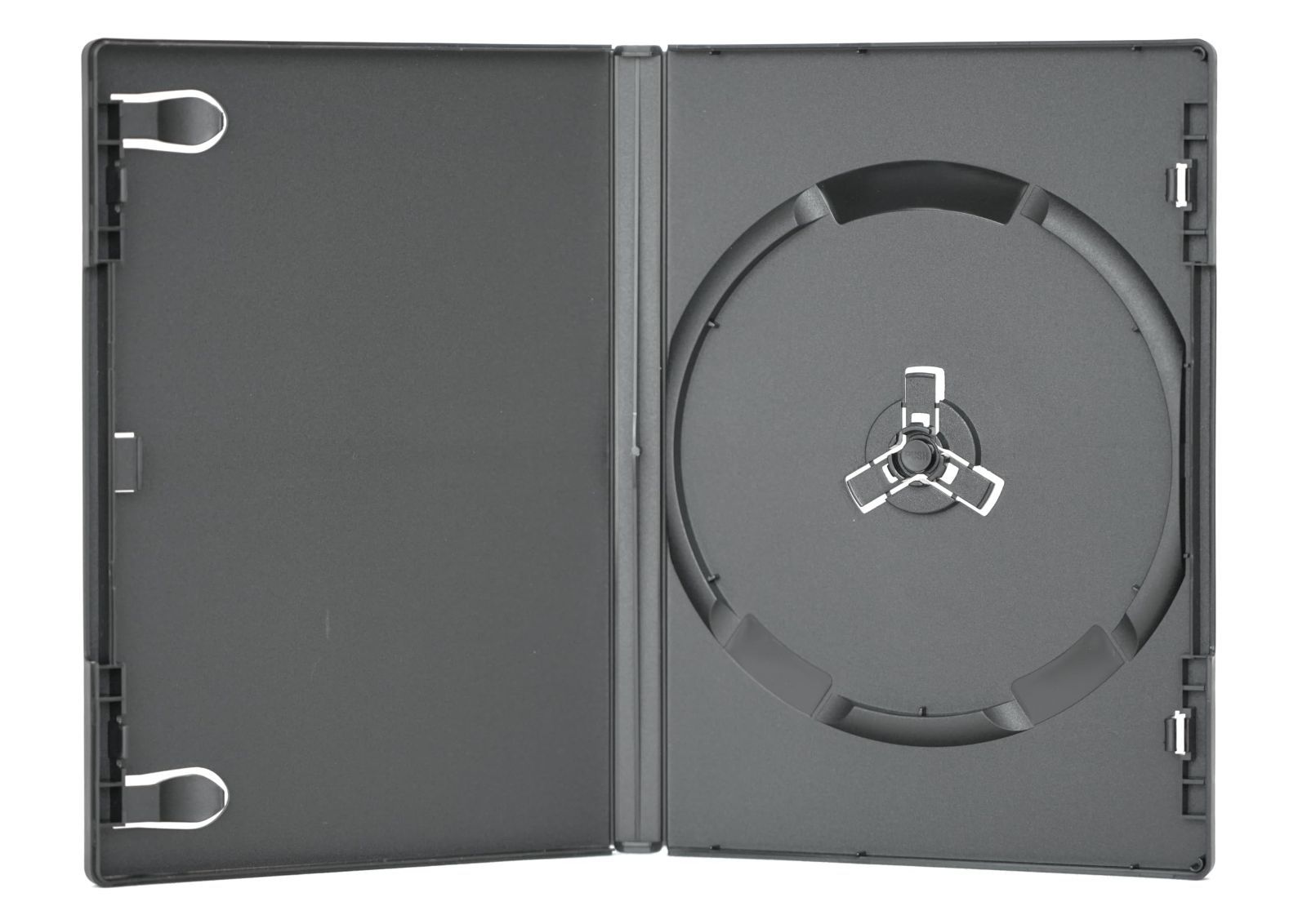 【新着商品】1枚収納 14mm厚DVDトールケース 黒 25個セット【CS-DVDT1S-25BK】
