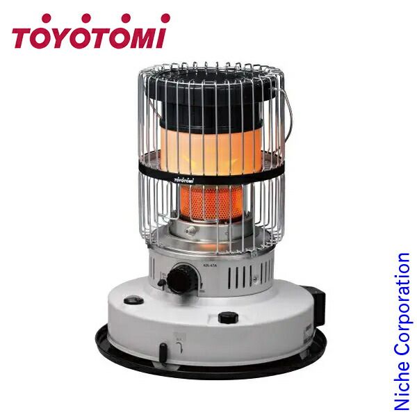 トヨトミ 対流形 ダブルクリーン 石油ストーブ KR-47A W ホワイト