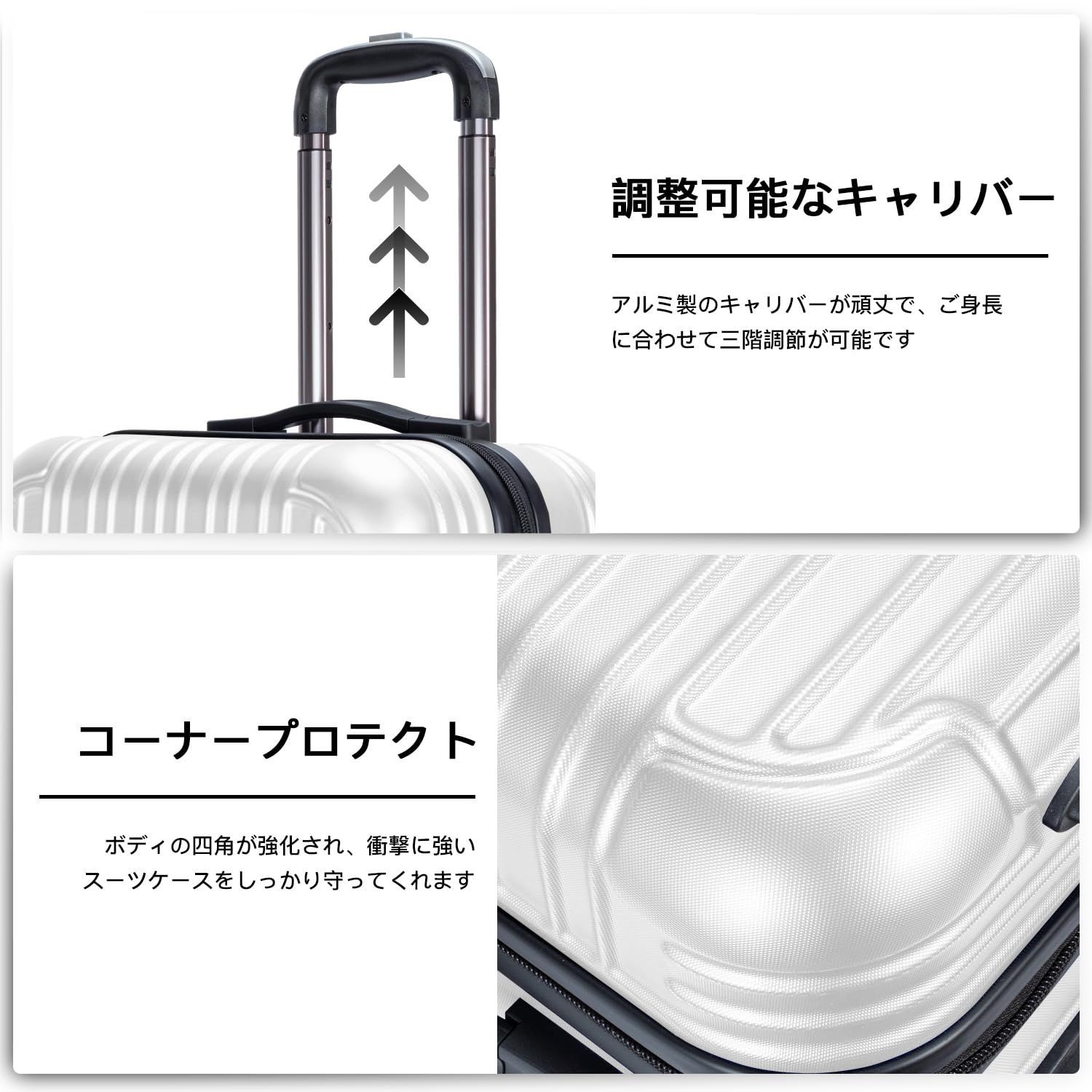 VARNIC スーツケース キャリーケース キャリーバッグ 機内持込 TSAダイヤル式ロック 耐衝撃 大型 超軽量 静音ダブルキャスター 旅行 出張