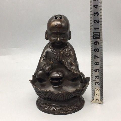 仏教美術 小坊主薫香炉 香道具 茶台置物 銅製品 装飾品 工芸品 仏教美術 小坊主薫香炉 香道具 茶台置物 銅製品 装飾品 工芸品