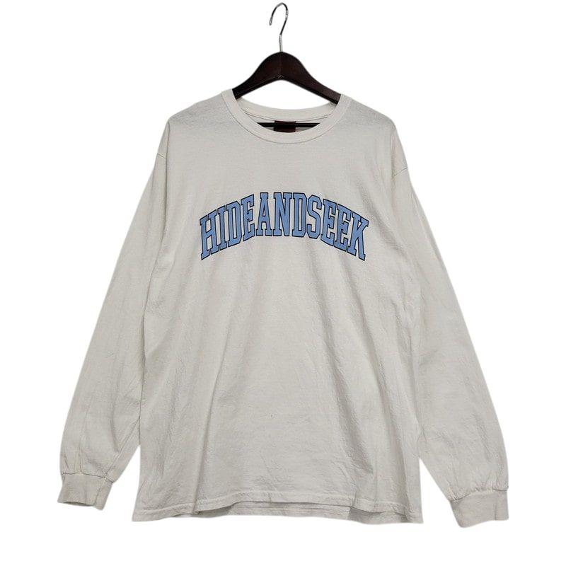 メンズ HideandSeek ハイドアンドシーク ARCH LOGO LONG SLEEVE TEE アーチロゴ ロングスリーブ Tシャツ 長袖 トップス 142-250216-as-15-IZU