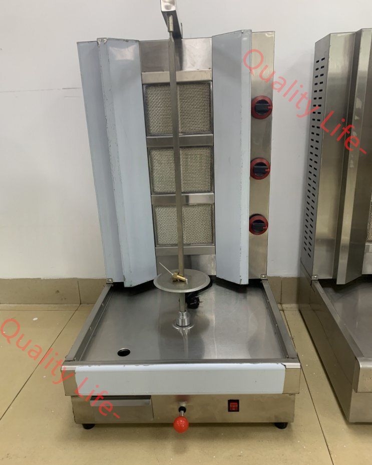 ケバブグリル LPガス グリルバーナー 自動回転 電動 単相 100V カウンター バー ケバブ