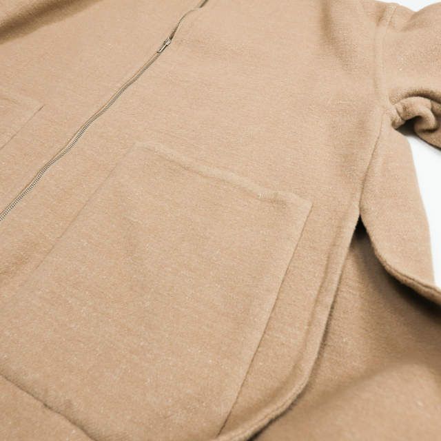 UNUSED アンユーズド 18AW 日本製 Wool and hemp / Overcoat. フーデッドメルトンオーバーコート US1478 2 ベージュ アウター【UNUSED】