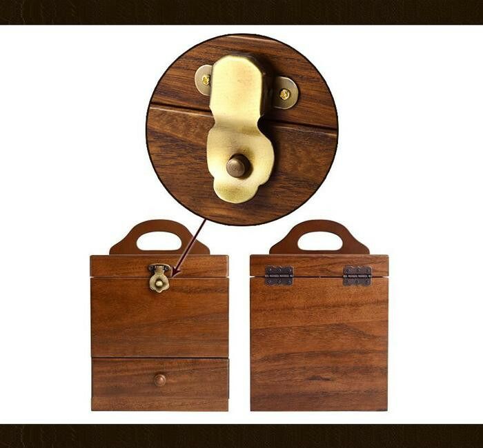 茶谷産業 日本製 Wooden Case 木製コスメティックボックス 017-513