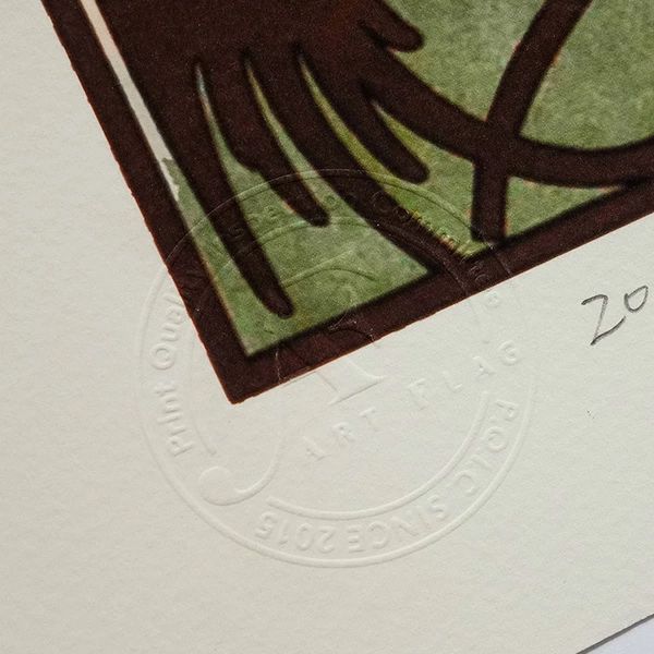 版画 ミュシャ 「四つの時・夜のやすらぎ」 ピエゾグラフ（ジークレー