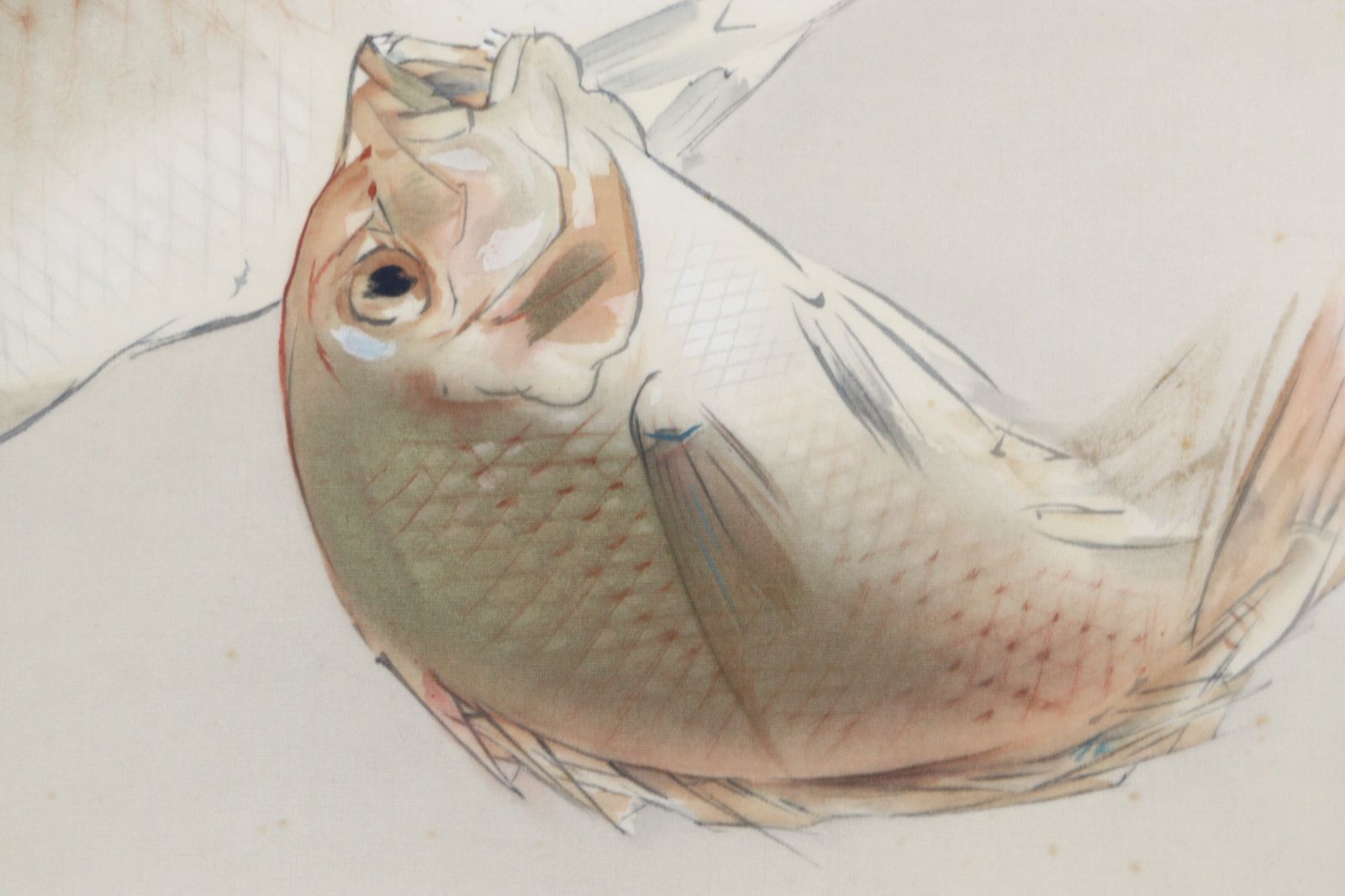 歳　【水辺】　肉筆日本画　共シール ando ホビー・楽器・アート 歳 【水辺】 肉筆日本画 共シール