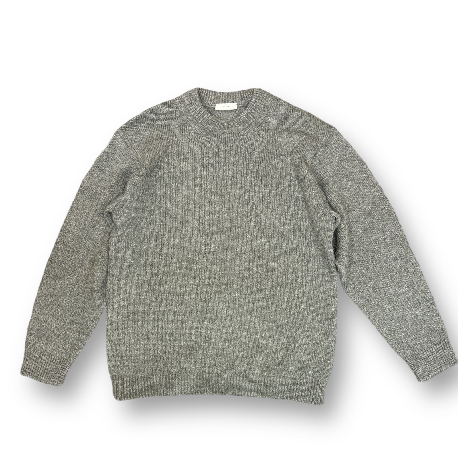 セーター ニット 「ATON/エイトン」別注 COOMA LAMBS WOOL KNIT PO/別注 クーマラムウールニットPO メンズ