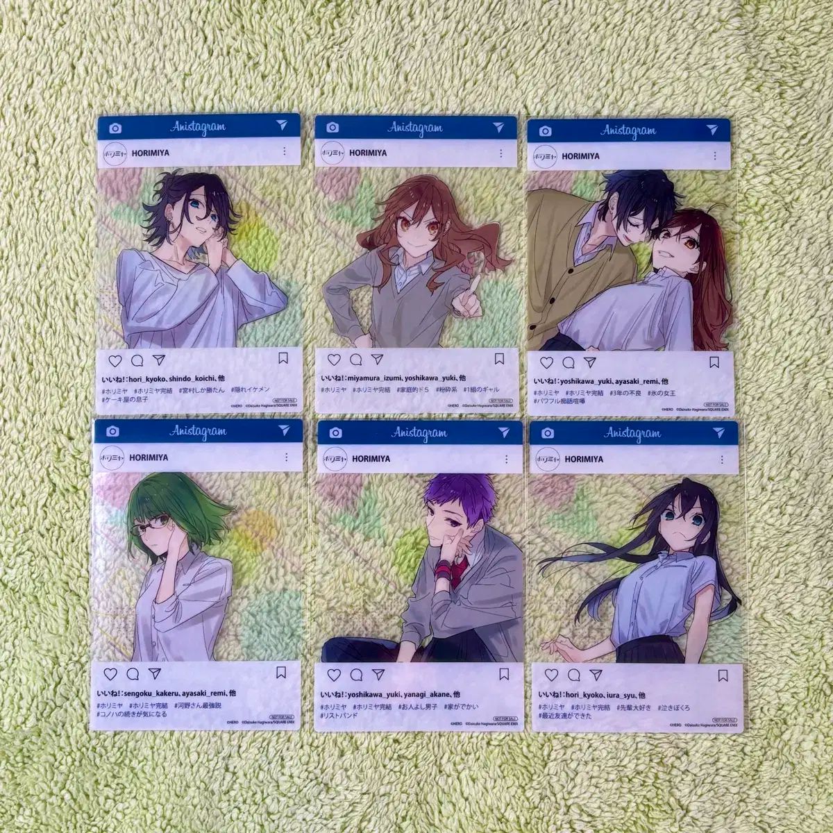 ホリミヤ アニメイト 特典 SNS風クリアカード まとめ売り　13点セット Amazon.co.jp: ホリミヤ アニメイトSNS 風 クリアカード全13種