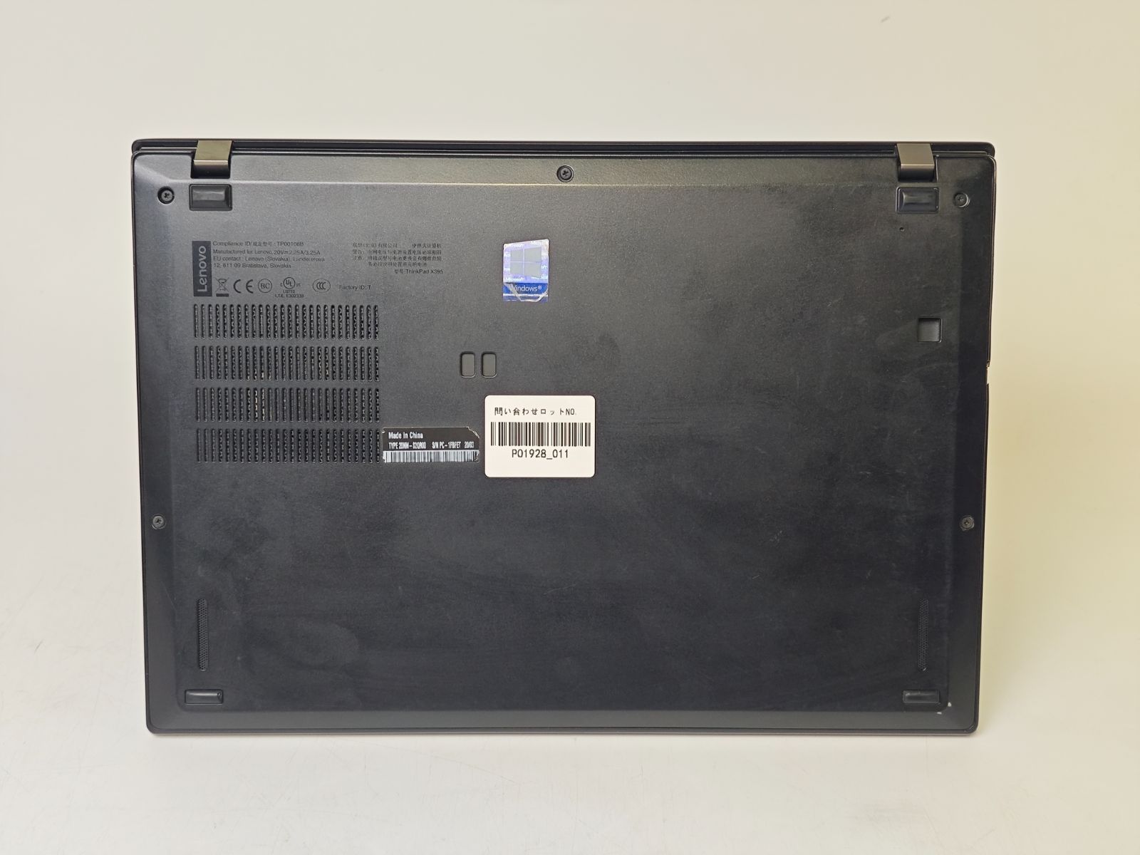 A106-22 Lenovo Thinkpad X395 ノートパソコン 8GB&256GB/サイズ