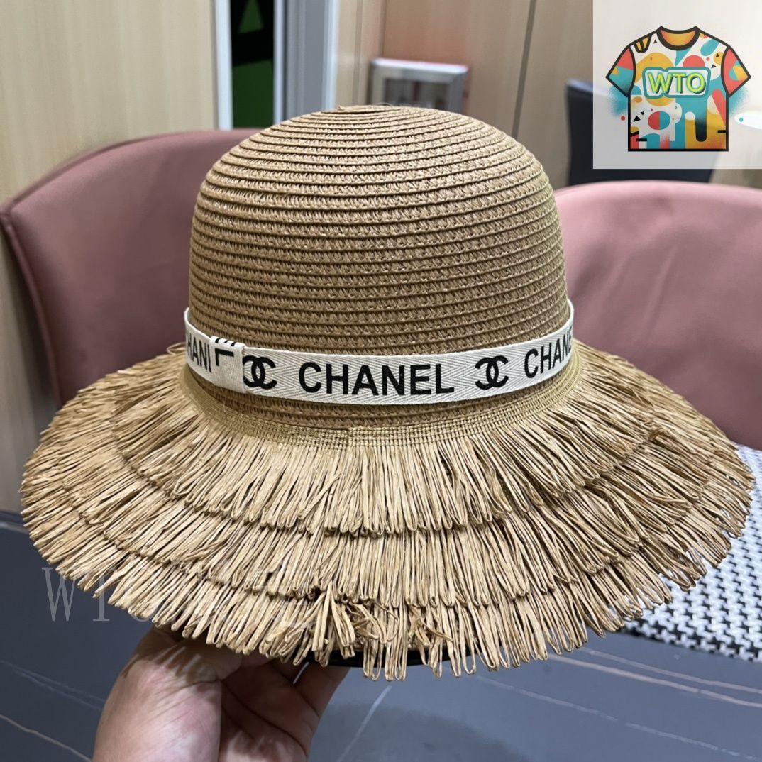 今日特価】Chanel 2024 新 麦わら帽 優雅デザイン - メルカリ