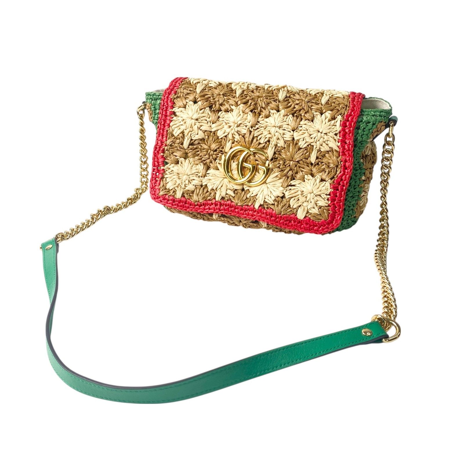 美品 グッチ GUCCI レディース GG マーモント ショルダーバッグ