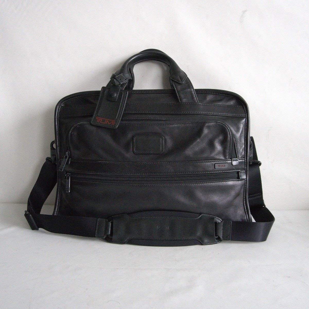 定番 TUMI トゥミ 96101DH ALPHA slim Deluxe Leather portfolio bag レザー 2way ブリーフケース 25060201