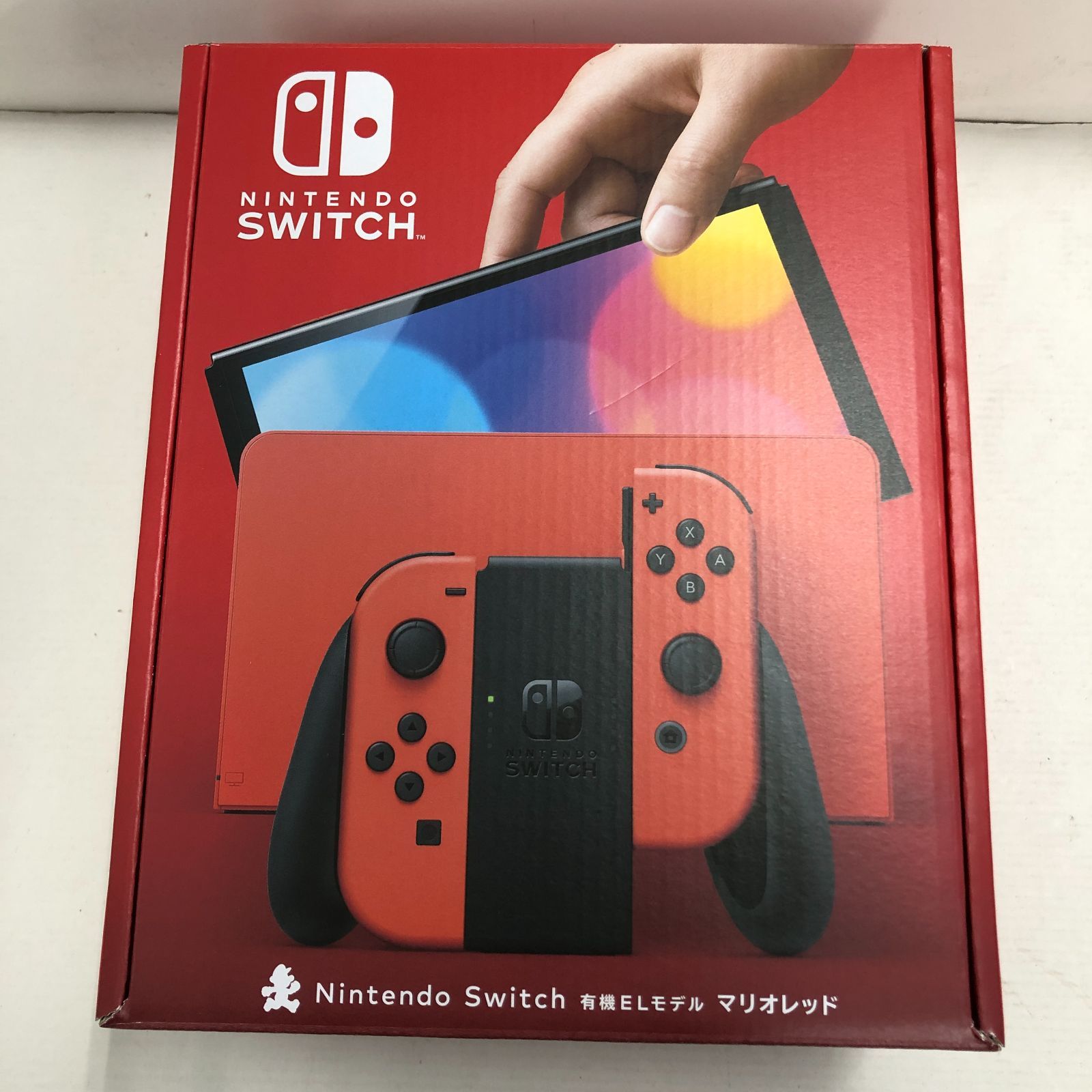 02m1190 Nintendo Switch本体 有機ELモデル マリオレッド 未使用品