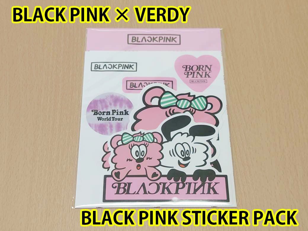 【新品未使用】BLACK PINK VERDY コラボ ステッカー 韓国限定 ポップアップストア シール ブラックピンク ブラピン ベルディ ヴェルディ