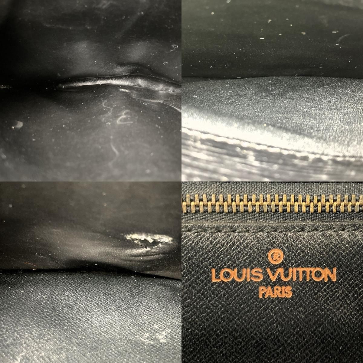 中美品 LOUIS VUITTON ルイ・ヴィトン ジュヌフィーユ エピ ショルダーバッグ 斜め掛け バッグ ブラック 黒 レディース ファッション M52152 USED