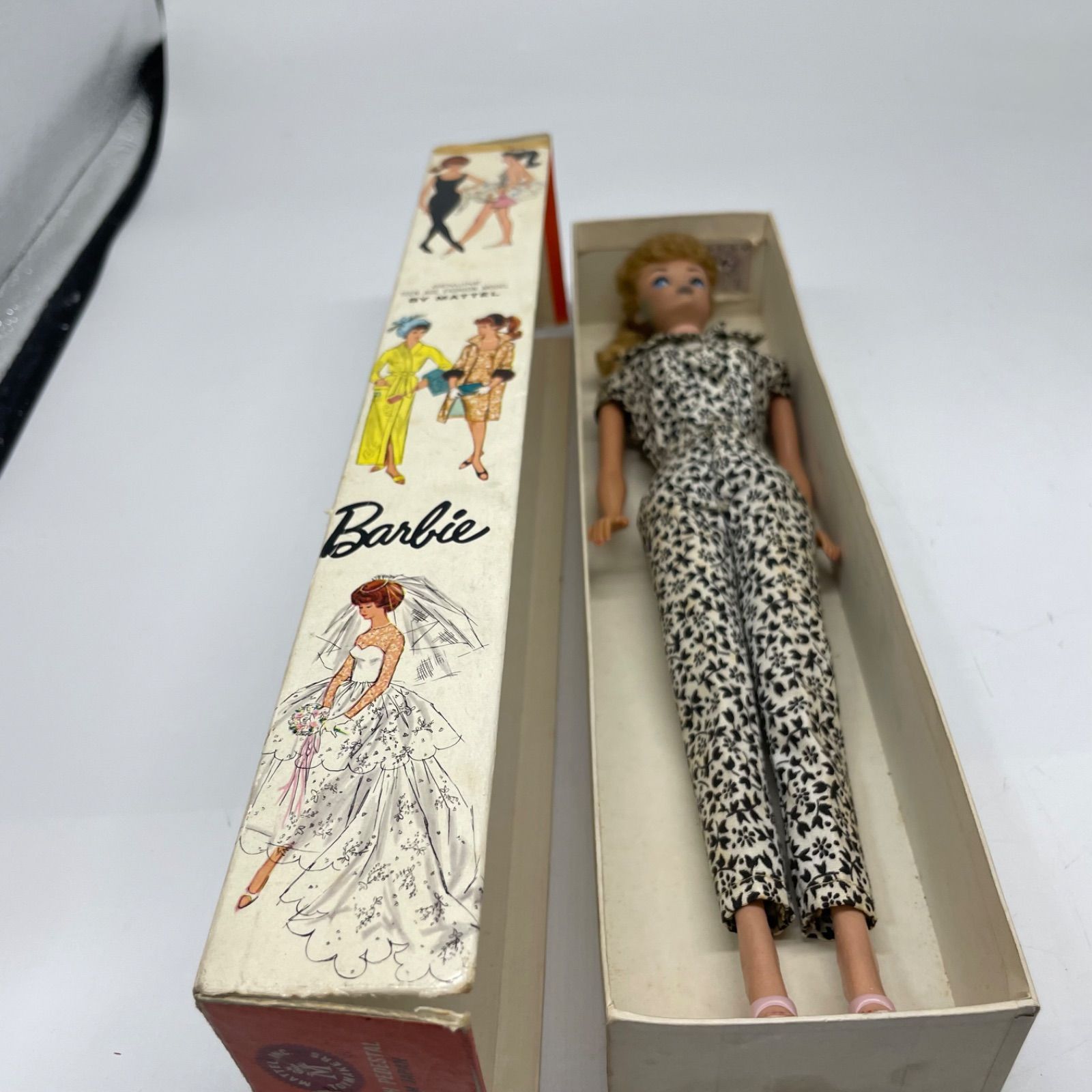 初期バービー人形 箱付き 修理用 Mattel ヴィンテージ #3