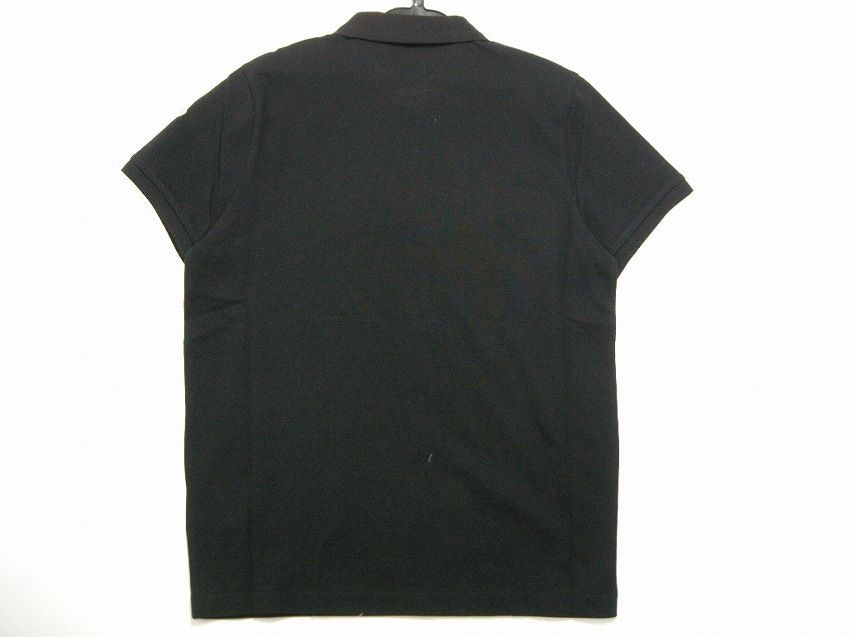 サイズS-XL□新品□モンクレール 半袖 襟ロゴ ポロシャツ 黒 ブラック 