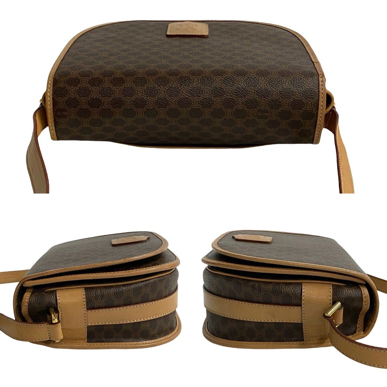 極 美品 CELINE セリーヌ ヴィンテージ マカダム ブラゾン