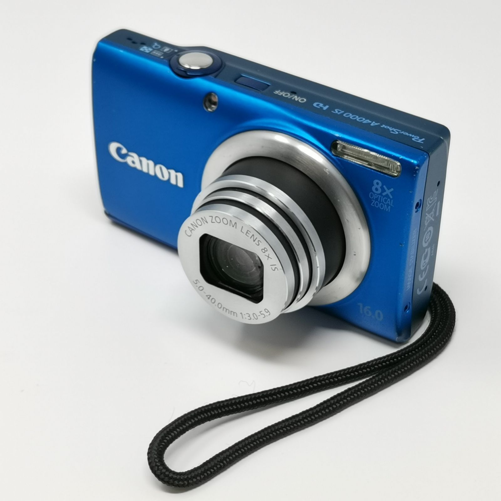  キャノン PowerShot A 4000 IS ブルー デジタルカメラ フラッシュ発光しない SDカード付き 充電器あり 管理番号 コンパクトデジタルカメラ デジタルカメラ