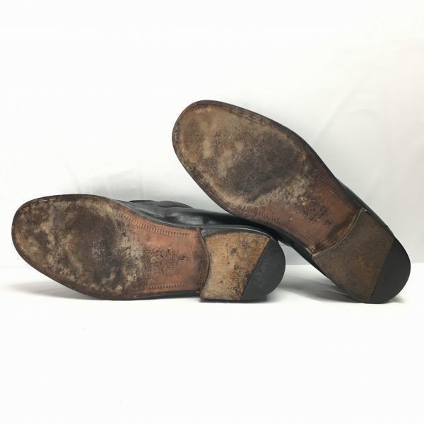 試着交換OK！CHURCH'S moccasins/チャーチ　size9G　イタリア製Vintage モデル　モカシン　スリッポン　ローファー〈黒/BLACK/ブラック〉〕/men's 菅NO.WZC-184 試着交換OK！CHURCH'S moccasins/チャーチ size9G イタリア製Vintage