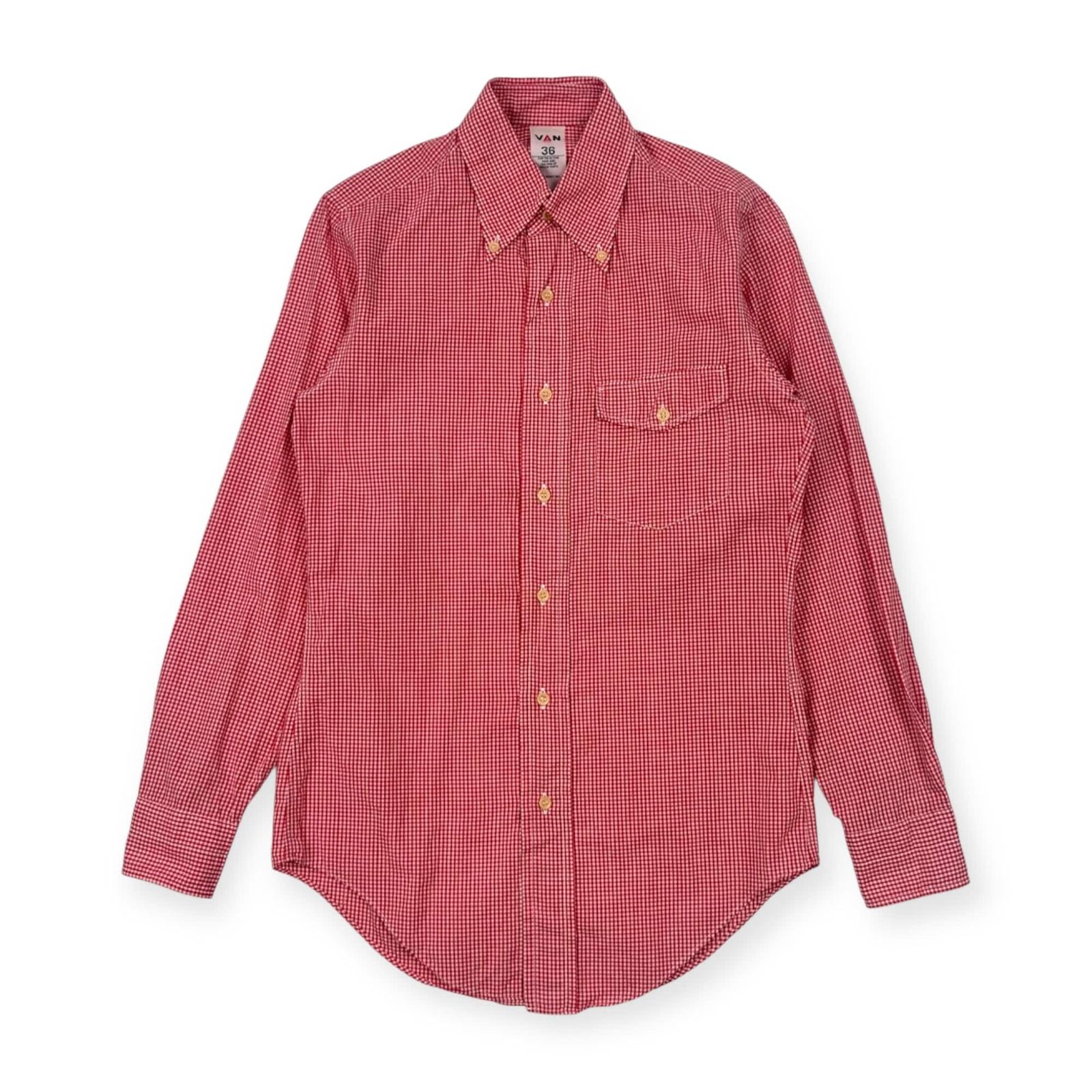 ギンガムチェック！VAN RED LABEL アイビーBDシャツ / VAN JAC Kent トラッド ショートBDシャツ＜カラーギンガムチェック＞ ｜ VAN STORE