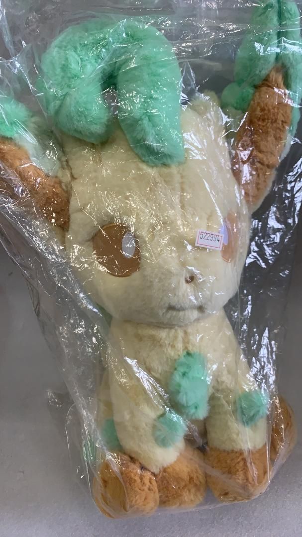 ポケモンセンター ふわふわ抱きぬいぐるみ リーフィア --522994