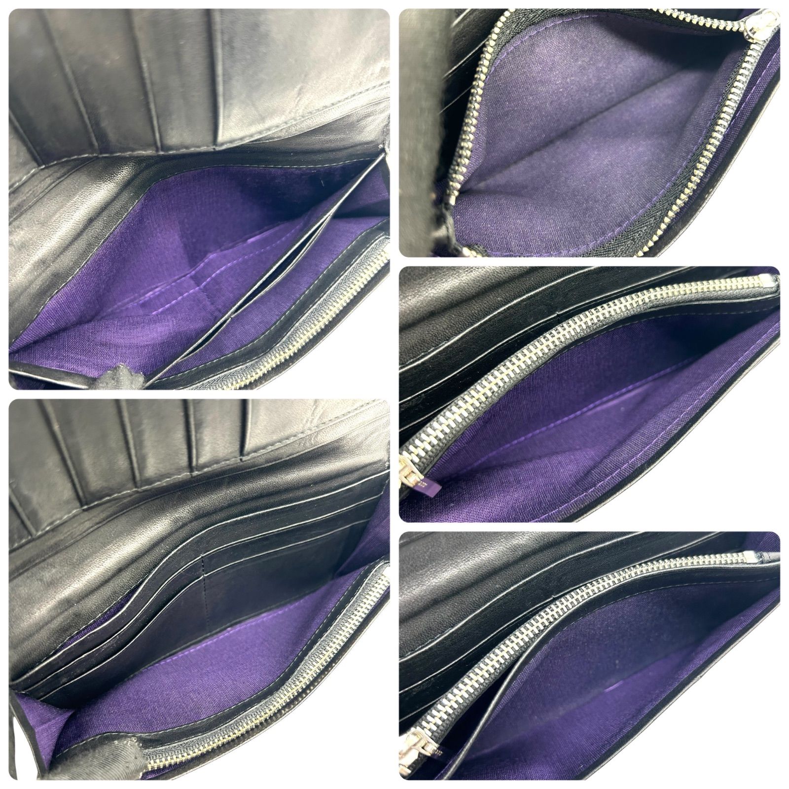 PaulSmith 長財布 二つ折り レザー イントレチャート 黒 1351 PaulSmith 長財布 二つ折り レザー イントレチャート 黒 1351