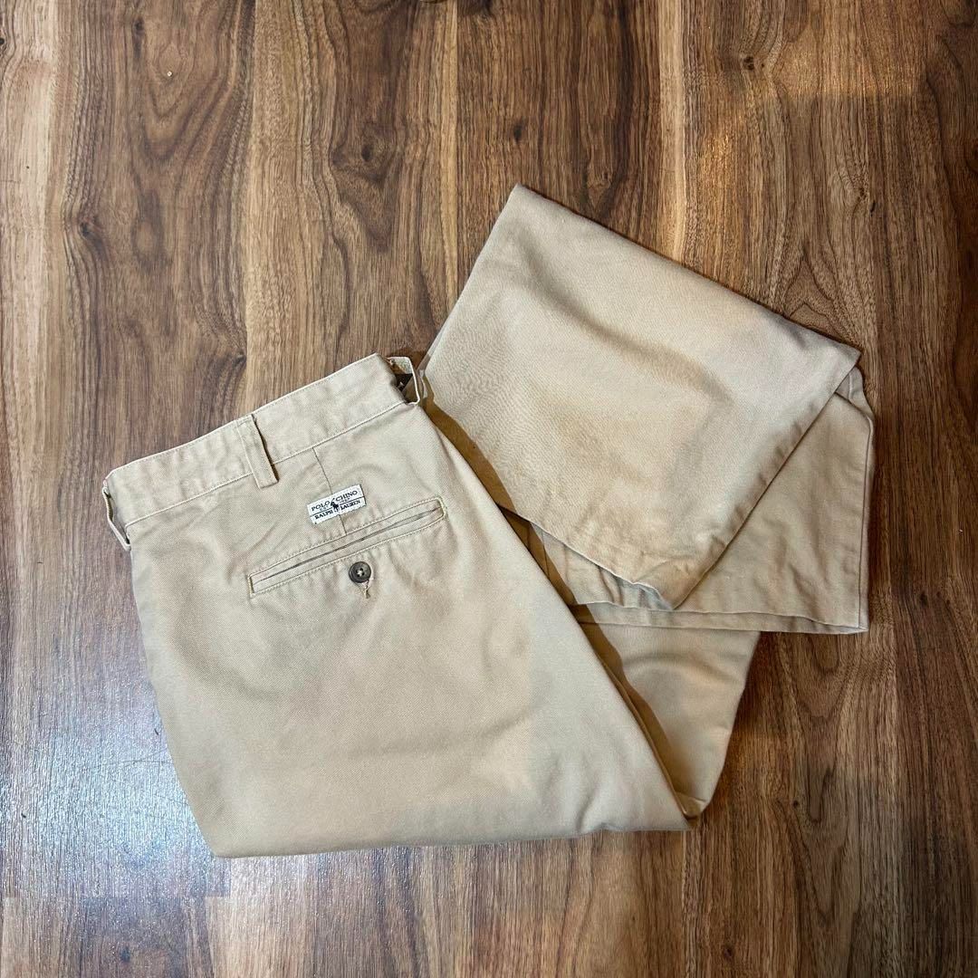 Ralph Lauren ラルフローレン ワイドチノパンツ 90s W34L32