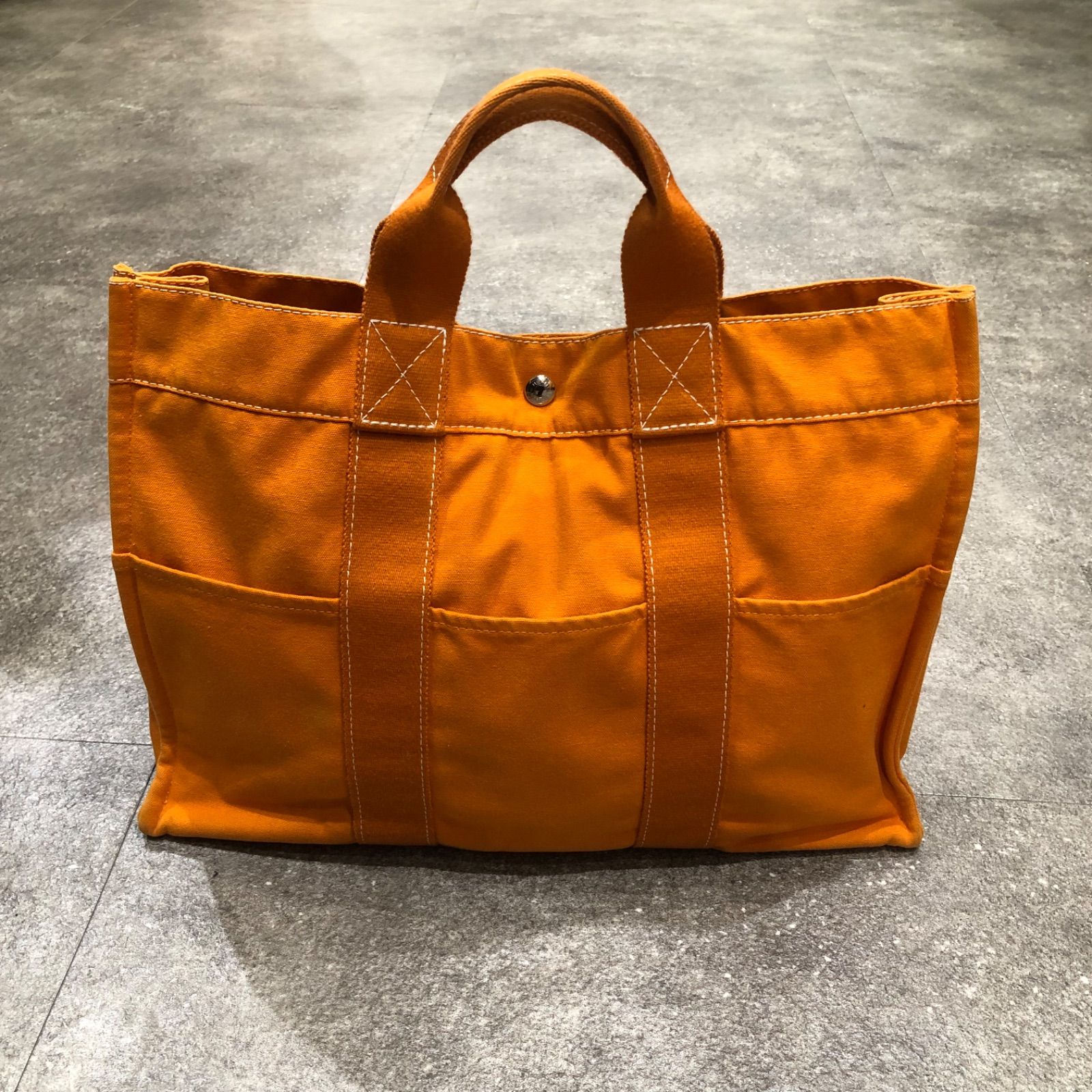 HERMES ドーヴィル MM フレンチフェスティバル ハワイ限定 キャンバス 