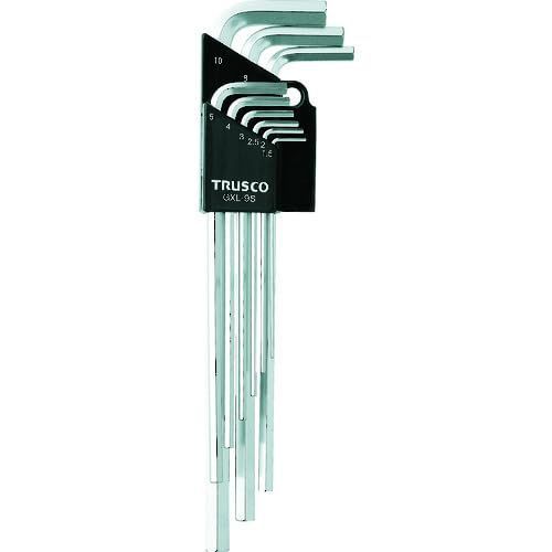 9本組 × 5 TRUSCO トラスコ ロング六角棒レンチセット 9本組 GXL-9S × 5S ケース販売