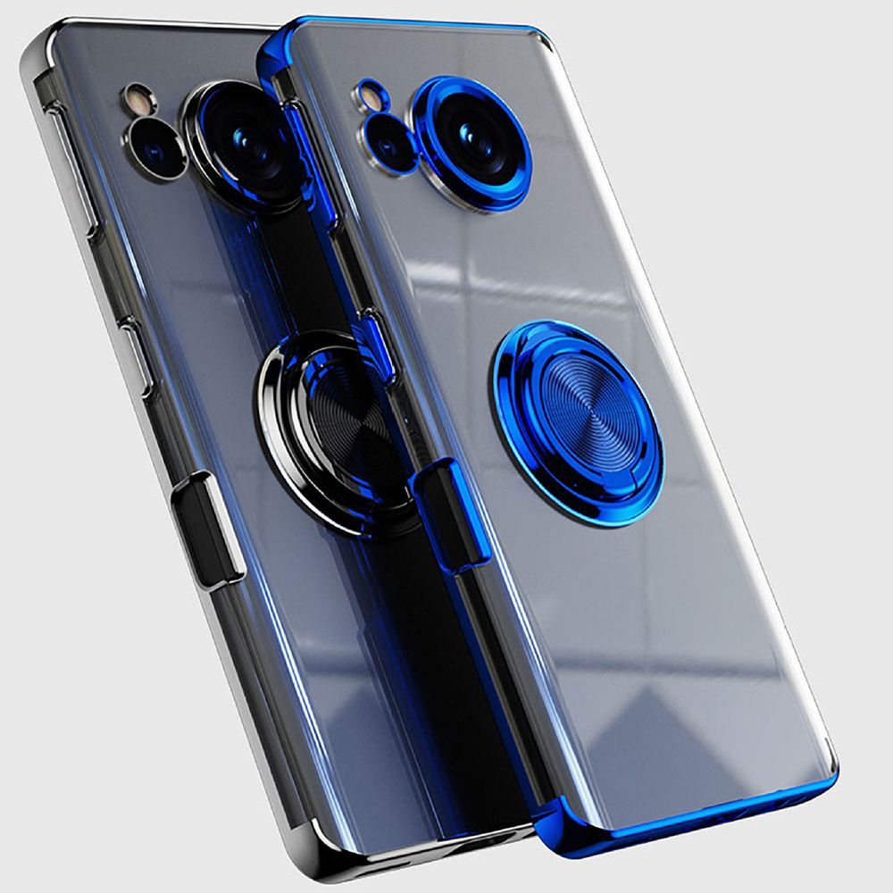 AQUOS sense7plus アクオス センスセブンプラス メッキ加工 リング付き 