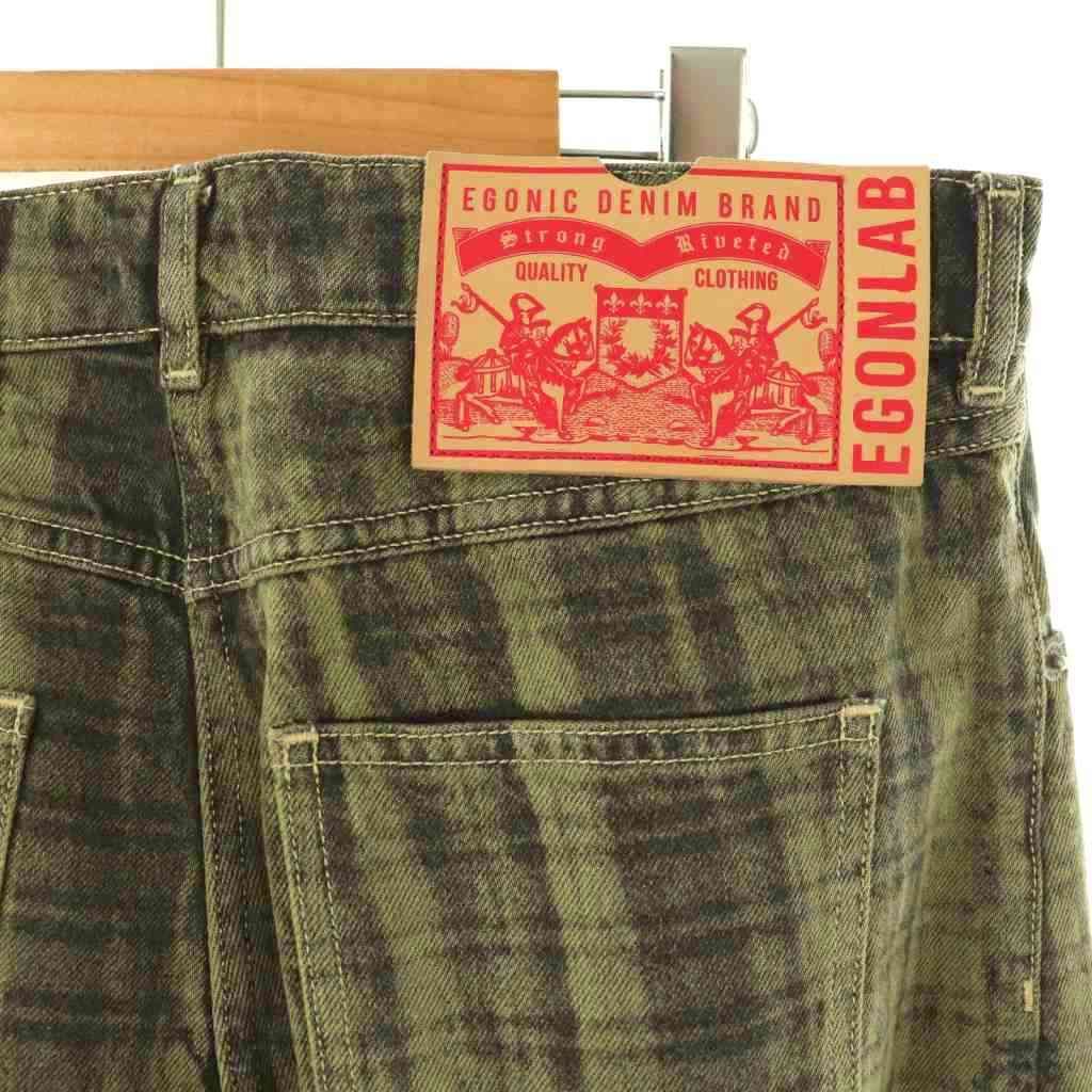 エゴンラボ EGONLAB 25SS BAGGY DENIM PANT TARTAN DENIM デニムパンツ  