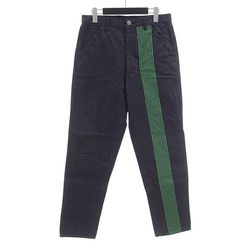 コムデギャルソンオムプリュス|COMME DES GARCONS HOMME PLUS LINE ライン デニム ジーンズ パンツ ネイビー サイズ メンズM