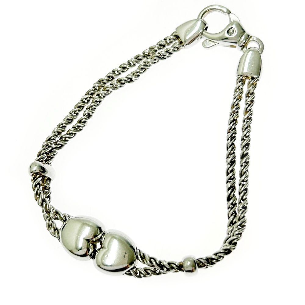 中古】TIFFANY&Co. ティファニー シルバー ダブルロープ ハート
