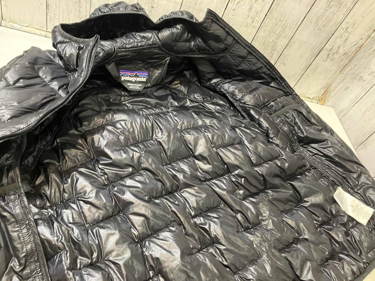 値下げ！極美品！パタゴニア　マイクロパフフーディ レディース　ダウン　ブラック Patagonia パタゴニア MICRO PUFF HOODY マイクロパフ フーディ