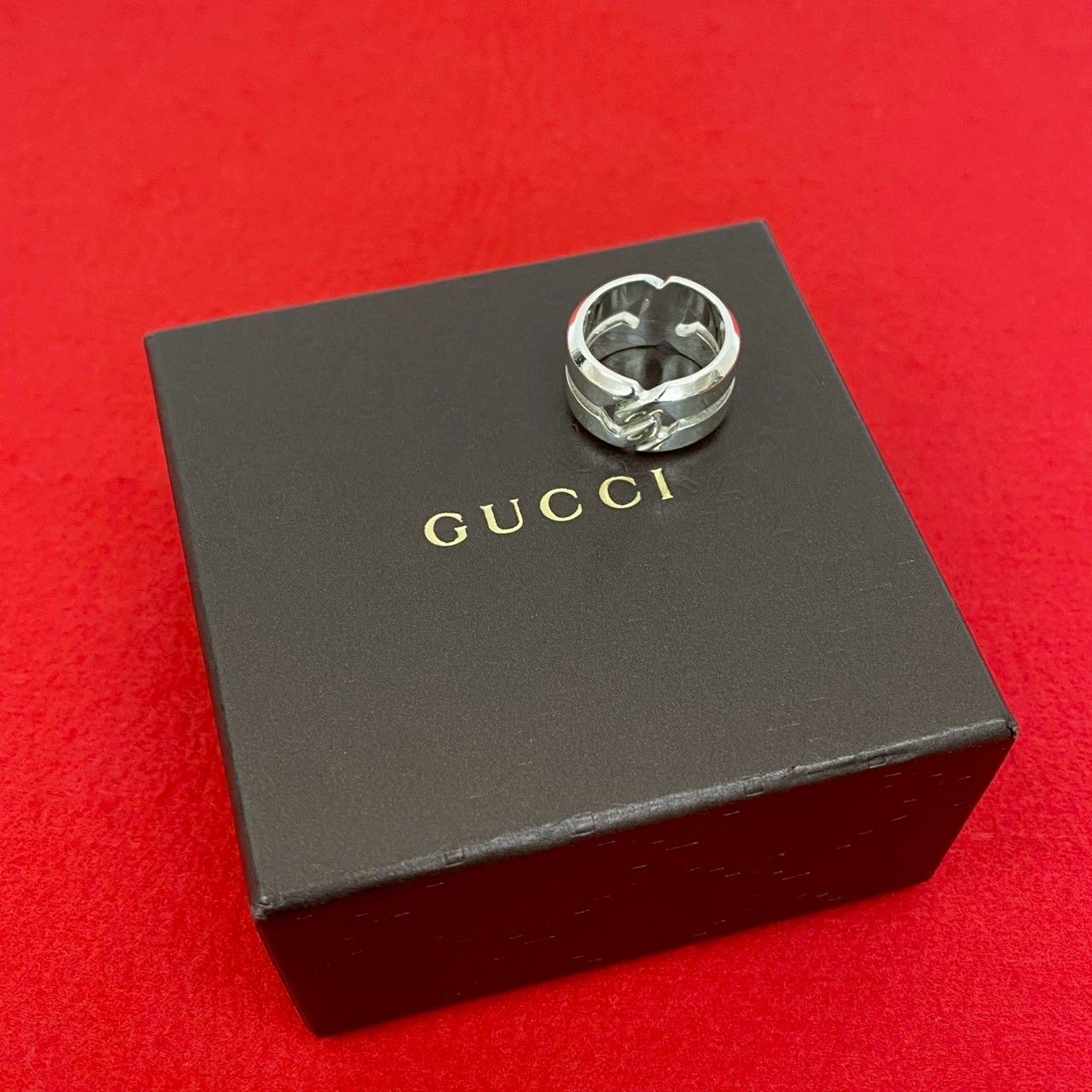 希少 GUCCI グッチ ノット リング シルバー 12号 ヴィンテージ 極 美品 GUCCI グッチ ノット インフィニティ シルバー925