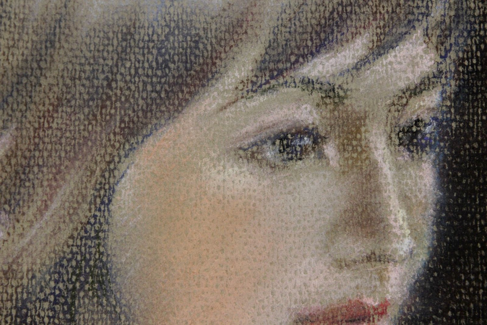 森本草介 「座る女」 肉筆油彩10号 美人画 人物画 唐物 骨董 古
