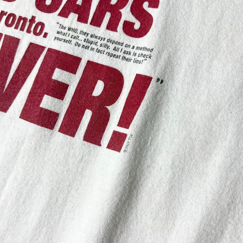 2003 サダムフセイン Tシャツ L グレー アメリカ ストリート 古着 コーデ 90\u0027s USA製 湾岸戦争 フセイン大統領 サダム・フセイン 風刺画 Tシャツ