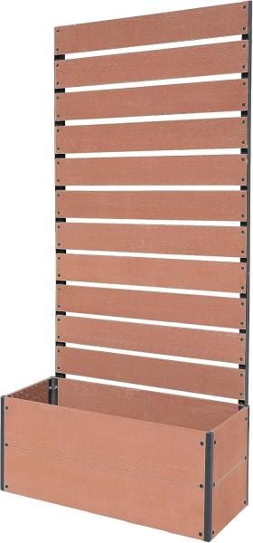 4営業日で発送 リビングアウト Living Out 人工木プランターフェンス 90ｘ180 ブラウン TAN-3020-90 BR