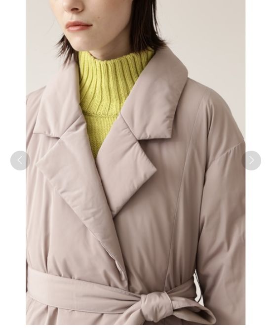 714y*美品 BOSCH ボッシュ ダウン 販売 ガウンコート ベージュ 36 2025